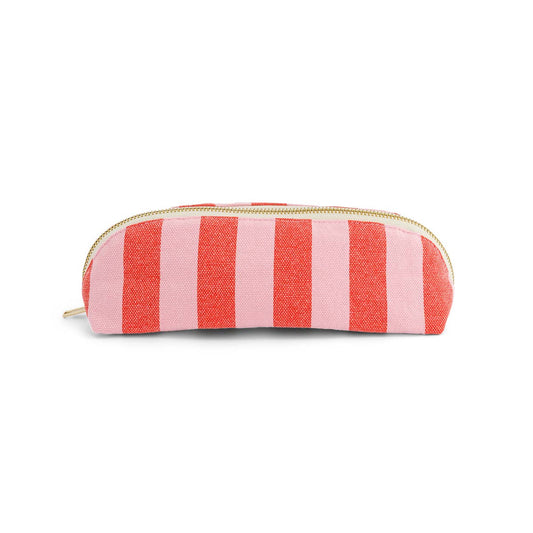 Rose in April | Pencil Case Gaston Stripes Tomato / Candy Pink