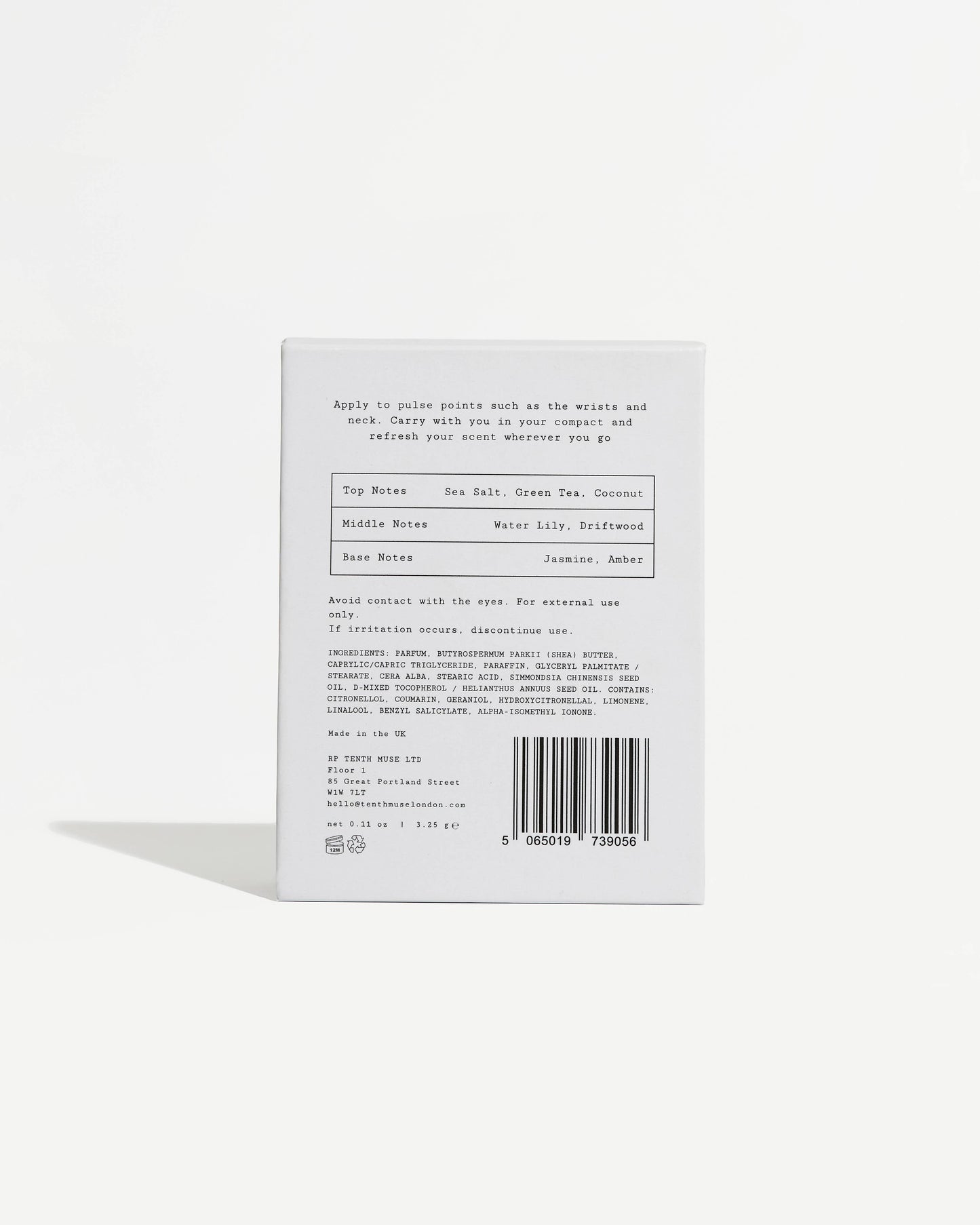 TENTH MUSE - SALTED SKIN SOLID PERFUME BALM
