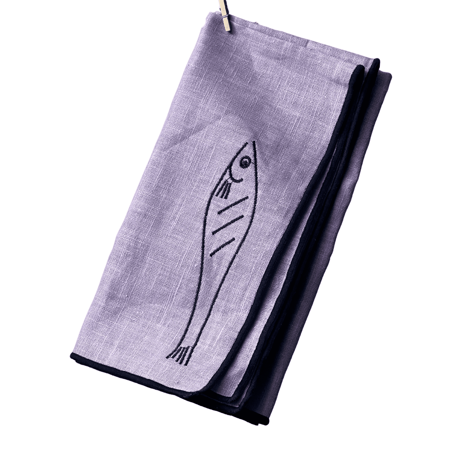 MÆGEN - Linen Blend Napkins - Fish (Set of 2)