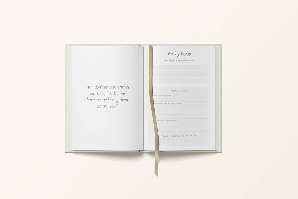 Yop & Tom | Journals, Notebooks & Planners - Wellness Journal | Undated Daily Wellness Planner | A5