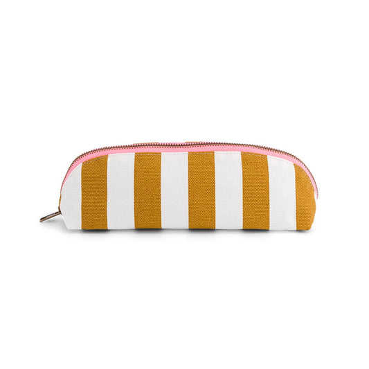 Rose in April | Pencil Case Gaston Stripes Ecru Caramel