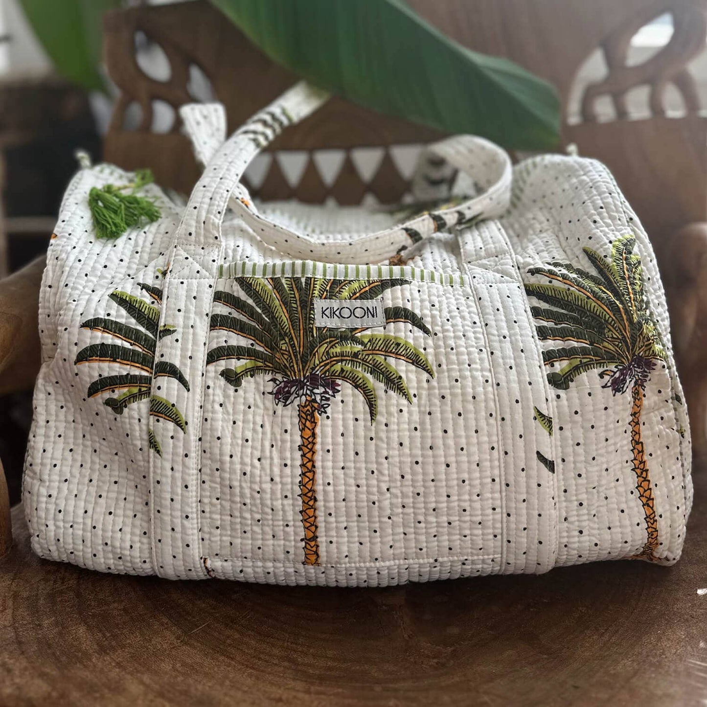 kikooni - Handmade cotton bag “Palms”